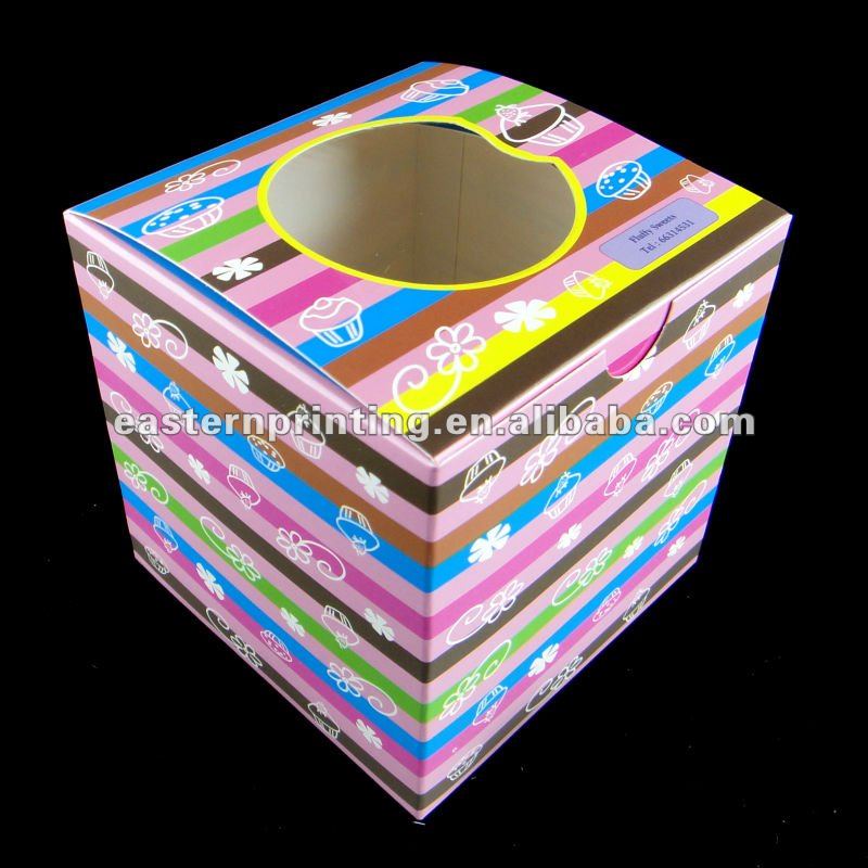 Customized Paper Cupcake Box (1 to 24cups)
