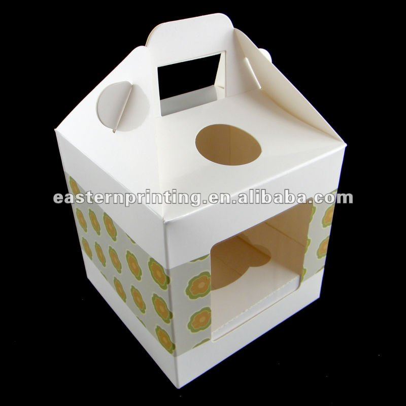 Customized Paper Cupcake Box (1 to 24cups)