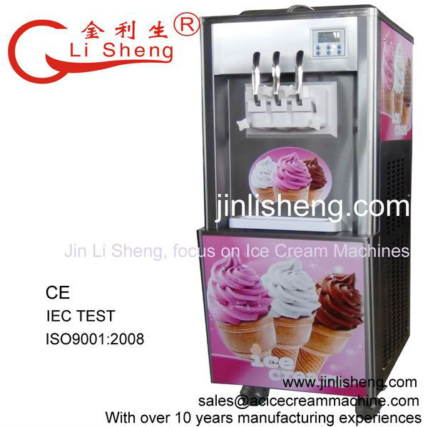 熱い販売のユジン李康生bq322フロアスタンディングソフトアイスクリームマシン問屋・仕入れ・卸・卸売り