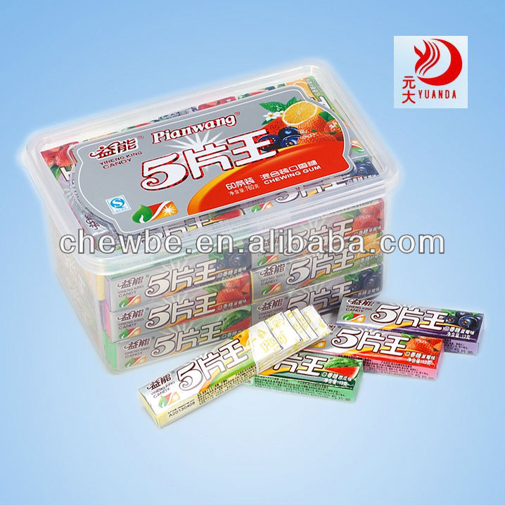 bottle gum with chew candy