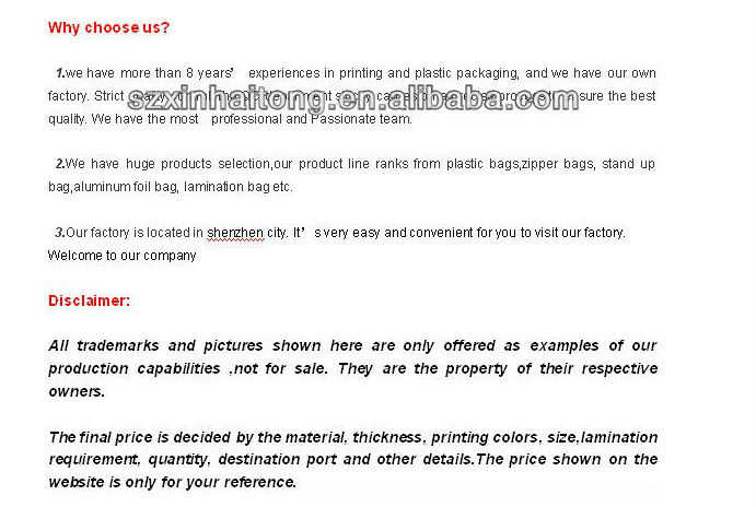 CMYK printing and zipper top foil sachets perfume