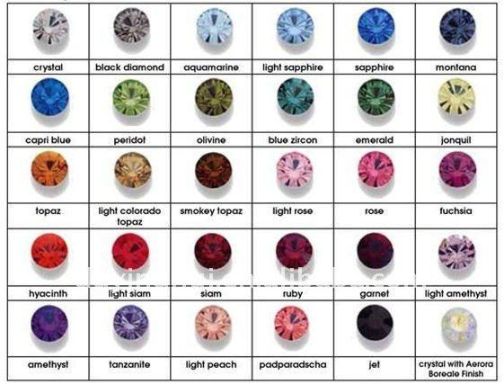 Fashion Body Jewelry Wholesale Belly Button Piercing. Anodized Color Chart