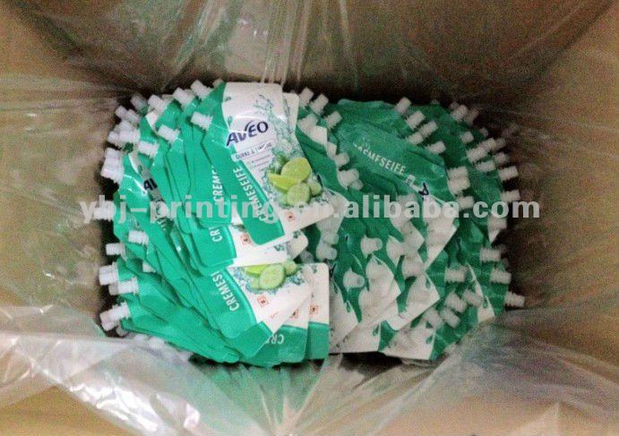 stand up foil empty tea bag with zipper