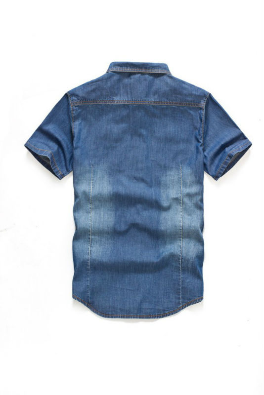 2013 new arrival fashion design cotton fashion men jeans shirts WM003