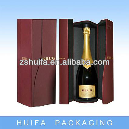 Custom cardboard red wine glass box with specification