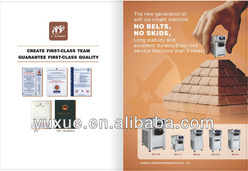 Small machine soft service ice cream machine RB1119