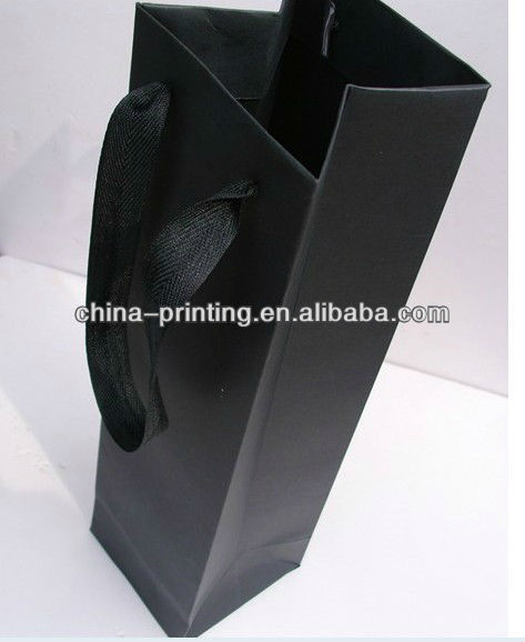2014 new design products paper bag for red wine with your logo