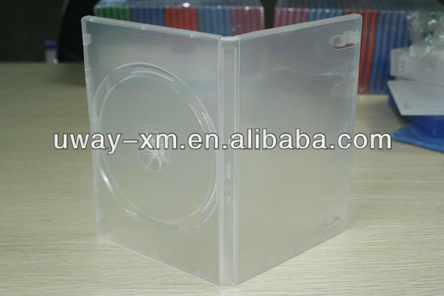 Uw-dvd-20333ミリメートル14ミリメートル明確なシングルdvdケース/明確なdvdボックス問屋・仕入れ・卸・卸売り