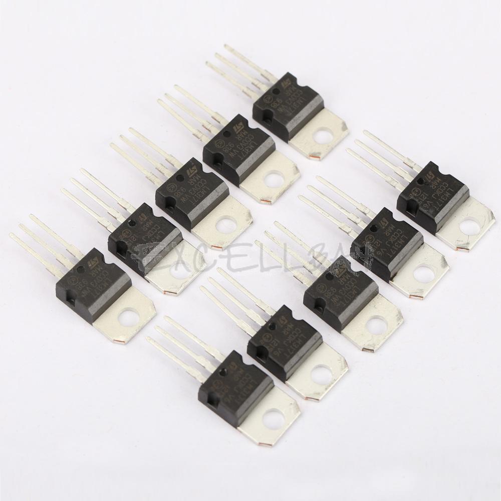 Купить lm317 lm317t 10шт 1.2V для 37v 1.5A регулируемое напряжение ...