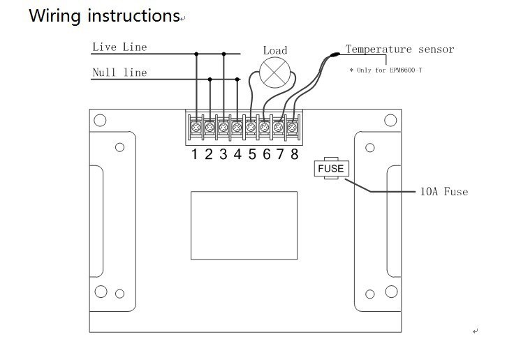 Epm6600 10a 2000w Digital Ac Energy Meter Power Meter