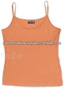 100% cotton Laies Tank Top - Orange - Stellar.jpg