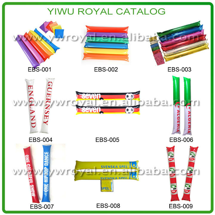 サッカーの試合の応援スティック、 広告ポンポンスティック、 空気クラッパーのバルーン問屋・仕入れ・卸・卸売り