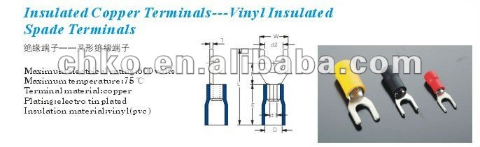 絶縁された銅のターミナルViny絶縁された踏鋤ターミナル仕入れ・メーカー・工場