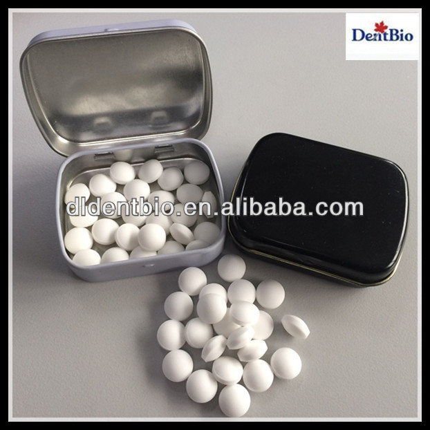sugarfree grape mints candy packaged in tin can