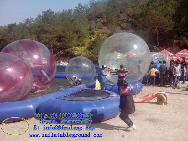 Transparent PVC/TPU inflatable sized soccer human bubble ball