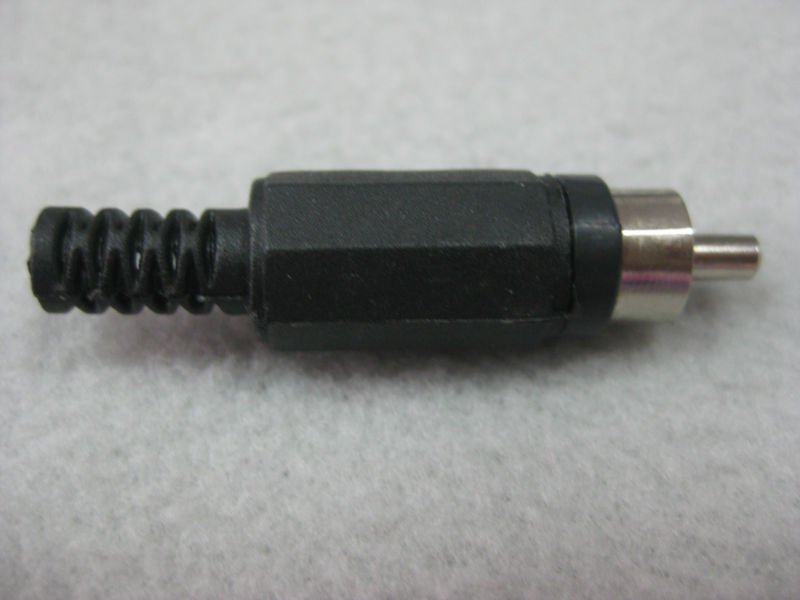 黒い色のプラスチック製のrcaコネクタ部分comliantrohs指令仕入れ・メーカー・工場