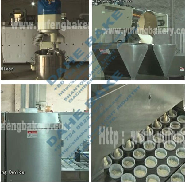 YUFENG Full Automatic Bear Cake, Muffin, Cupcake, Cake Machine Production Line