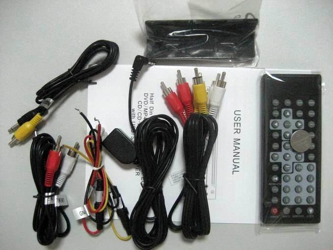Car Half DIN DVD Player with USB/SD Slot DIVX/MP3/CD In-Dash
