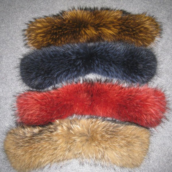 タヌキの毛皮自然カラートップ品質本物ラクーンファー衿ジャケット用問屋・仕入れ・卸・卸売り