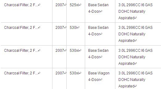 oem 64 31 6 935 823 Cabin Filter for 5series for E60 E61 520 i525 i530 i 523 i545 i old (14).jpg
