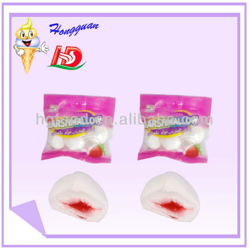 Mini small bread marshmallow candy and box