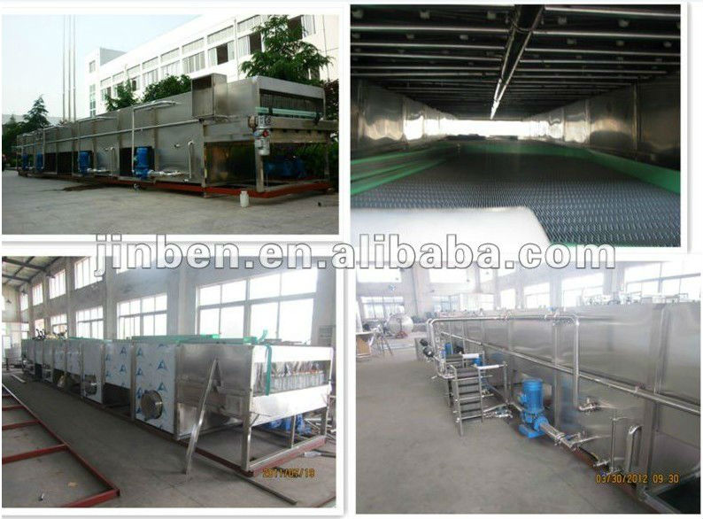 Continuous spray sterilizing machine