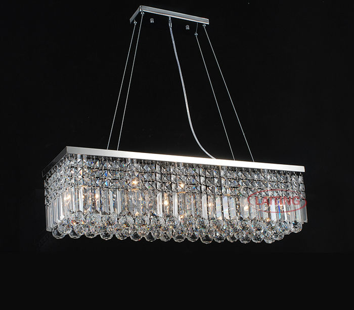 Modern Rectangle Crystal Lighting Whole Pendant Light Modern Crystal Chandelier 71002 1000 250