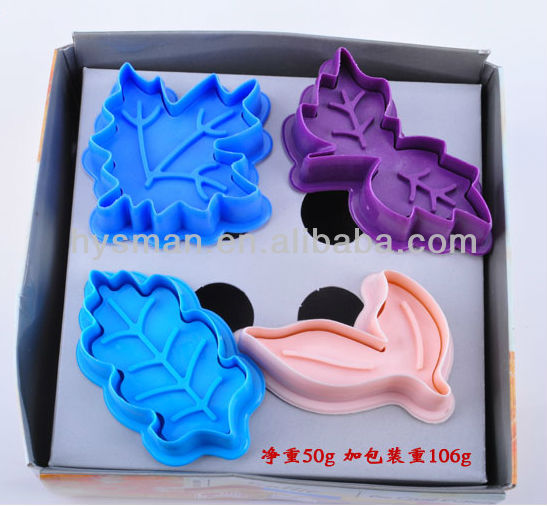 Tree leaf Fondant Plunger Cutter Cake Decoration mould