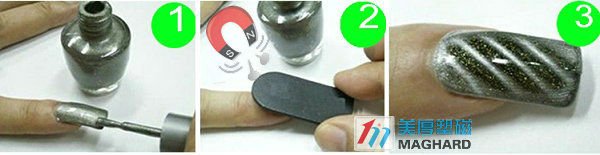 磁気釘の芸術の磁石は長方形の斜めの縞を円形にした 問屋・仕入れ・卸・卸売り