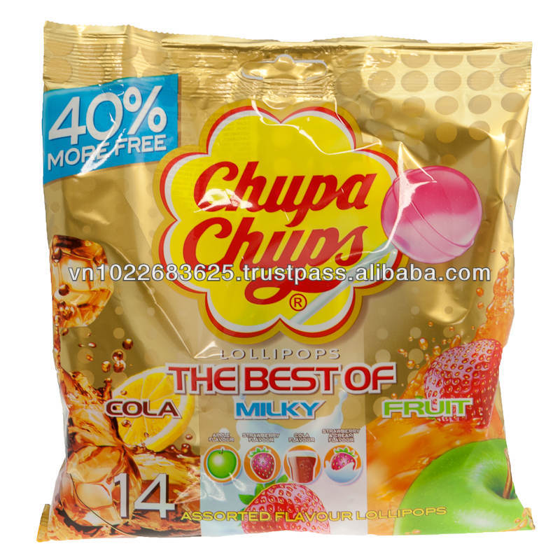 Chupa chups Lollipops Mixed Flavour 380g
