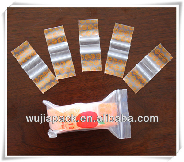 LDPE custom mini apple reclosable bag