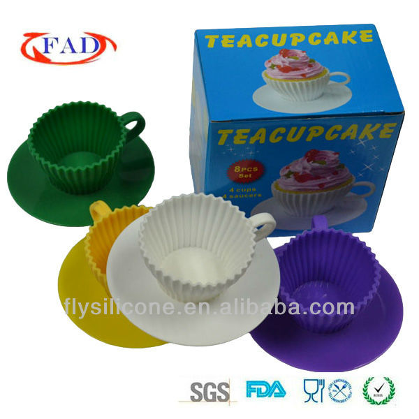 New design silicon 3d cake decoration mold hot sale with LFGB&FDA certificate