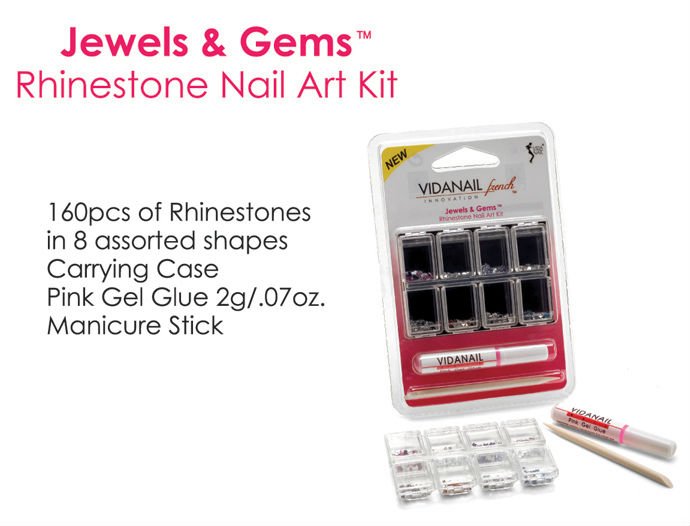 VIDANAIL Jewels & Gems Rhinestone Nail Art Kit