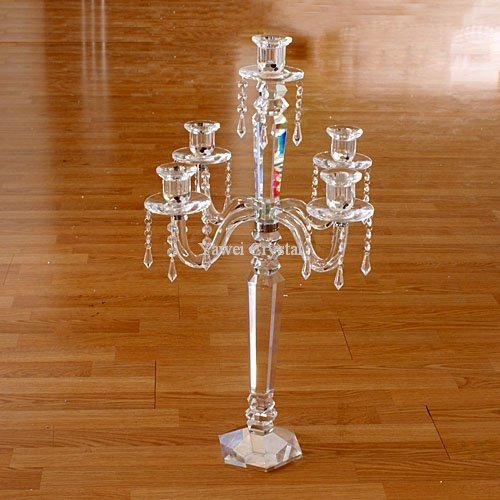 2011 Latest crystal candelabra wedding centerpieces