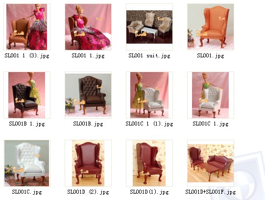 スケールの人形1:6リビングルームの家具セット/2グッズsl016机と椅子問屋・仕入れ・卸・卸売り