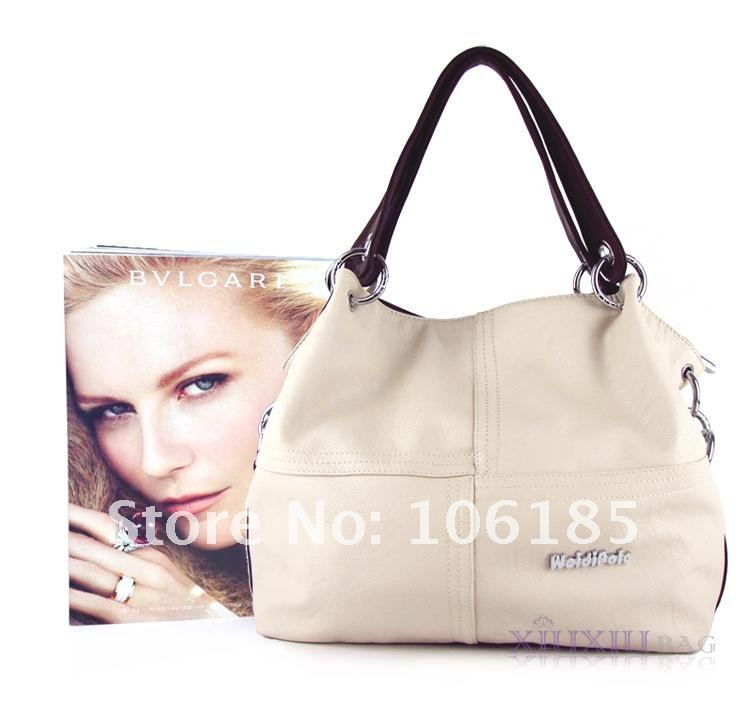 Hot Sale high quality Genuine leather handbags,can put magazine,freeshipping famous fashion fance designer leatherHQ-HB-86116