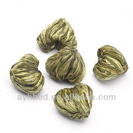 EU Standard heart shape White sliver Needle Blooming Tea