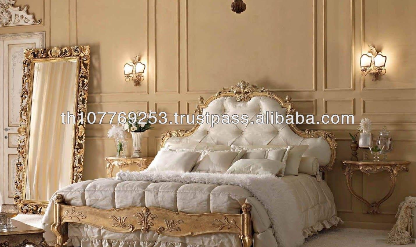 White And Gold Bedroom Luxury white-gold classic