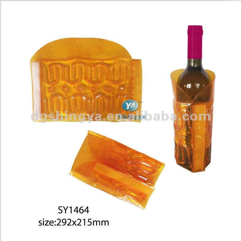 2014 convenient newest arrival reusable customized hot selling promotion pvc bottle cooling gel for fresh