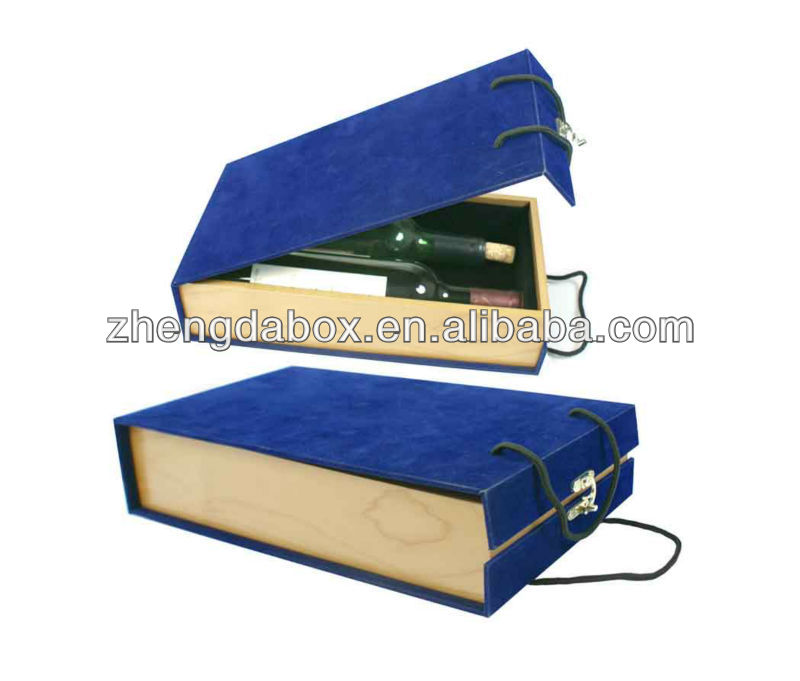 Hot!!! Customized Made-in-China Red Wine Silk Paper Gift Box(ZDW13-E038)