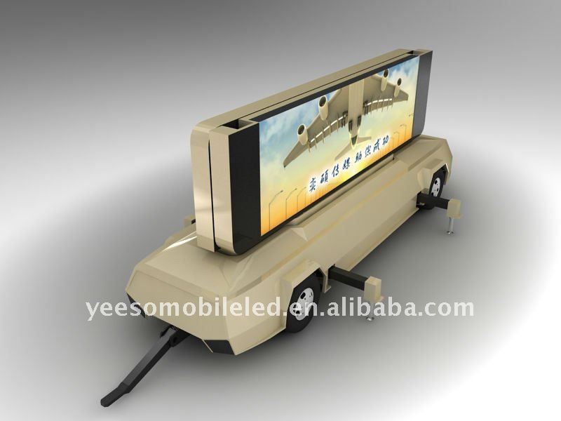 モバイルトレーラーled屋外広告看板、 上海yeesoモバイルメディア・広告プログラム可能な車両yes-t12問屋・仕入れ・卸・卸売り