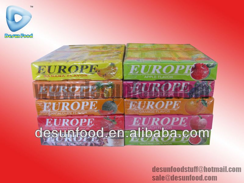 Spearmint flavor 5 sticks chewing gum