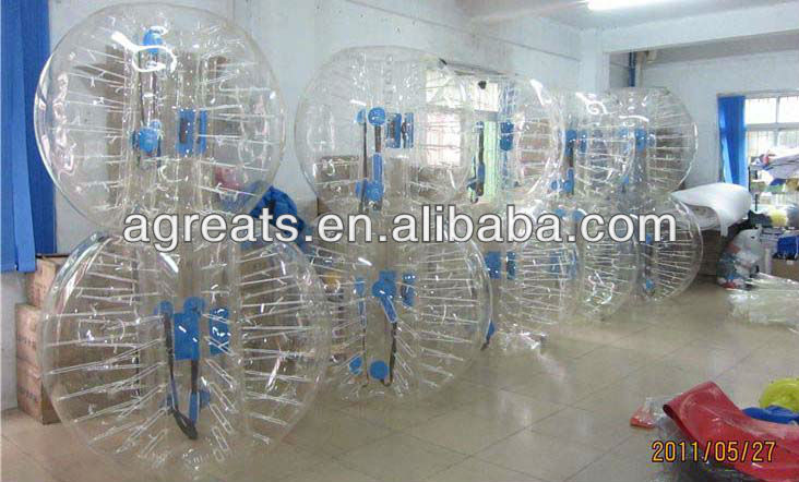 Transparent PVC, TPU bubble football, bumper balls for sale G7009