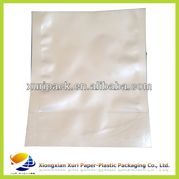 Back seal with side gusset aluminum foil tea bag