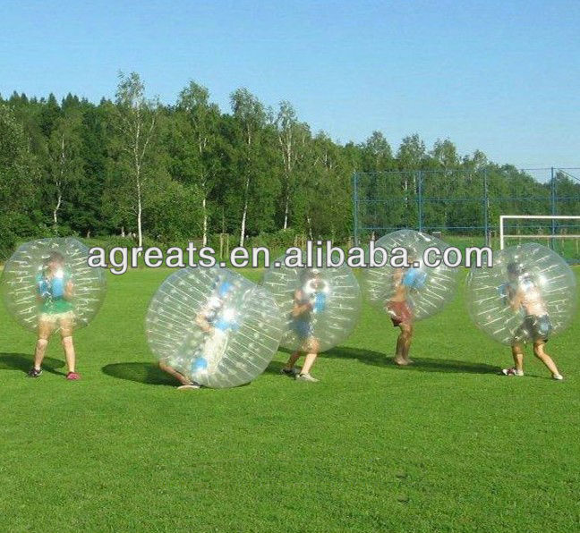 Transparent PVC, TPU bubble football, bumper balls for sale G7009