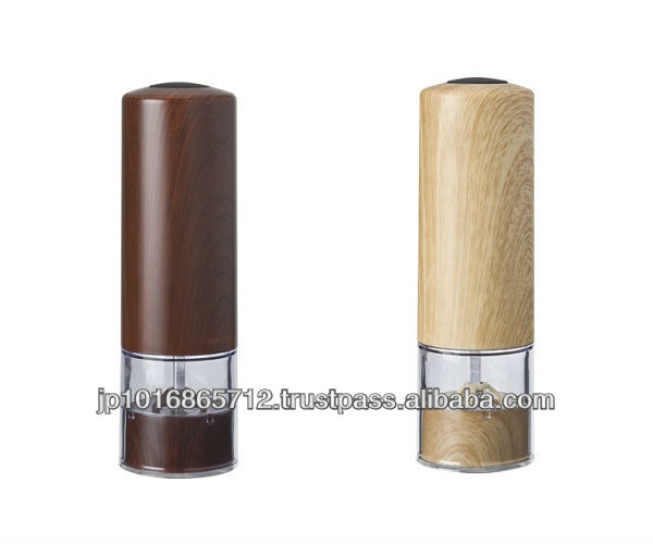 Milling machine one handed pepper mill and for rock salt