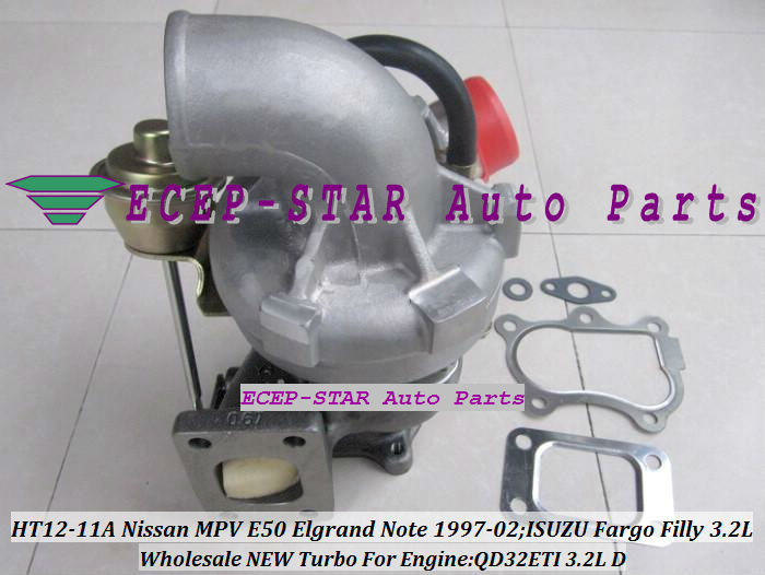 HT12-11A HT12-11B Turbo Turbine Turbocharger For NISSAN MPV E50 Elgrand Note 1997-2002 ISUZU Fargo Filly 3.2L Engine QD32ETI (1)