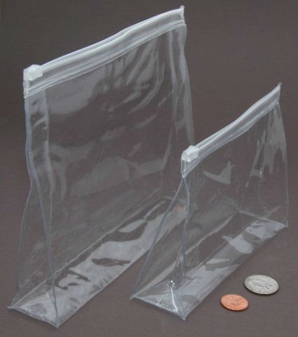 Heatseal clear plastic bags, clear pvc cosmetic bag,zip top vinyl 