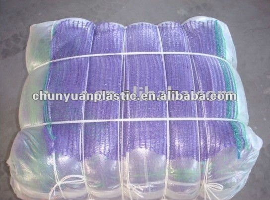 プラスチックレノメッシュ巾着付き薪のための袋を梱包仕入れ・メーカー・工場