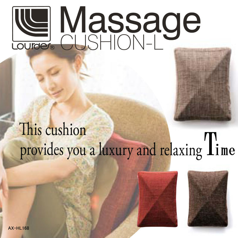 Unique shiatsu back massager cushion available in soft leather , woven fabric cover